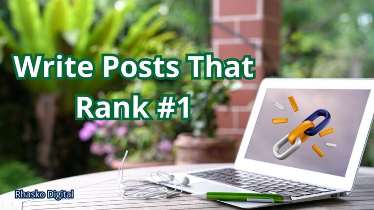 step-by-step blog SEO tips to write posts that rank #1 - Rhasko Digital